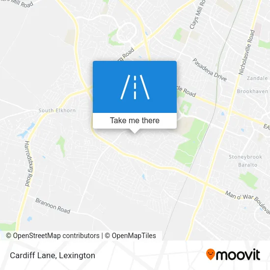 Cardiff Lane map