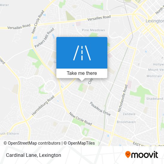 Mapa de Cardinal Lane