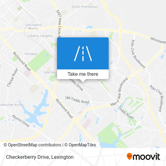 Checkerberry Drive map