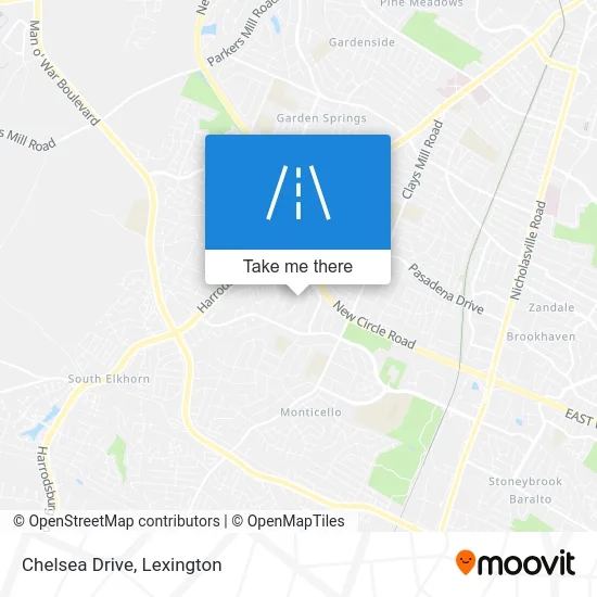 Chelsea Drive map