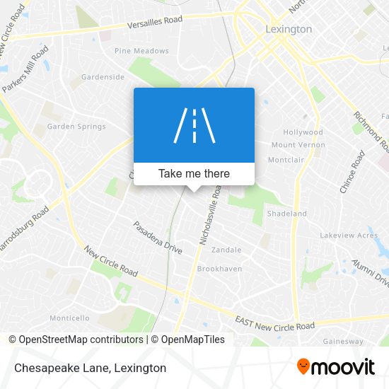 Mapa de Chesapeake Lane