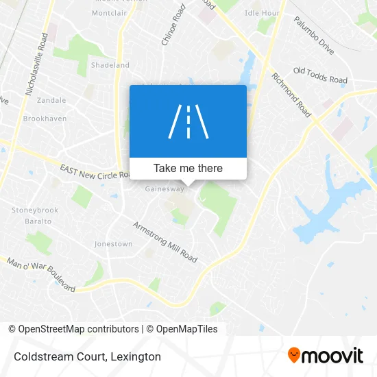 Coldstream Court map