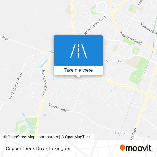 Copper Creek Drive map