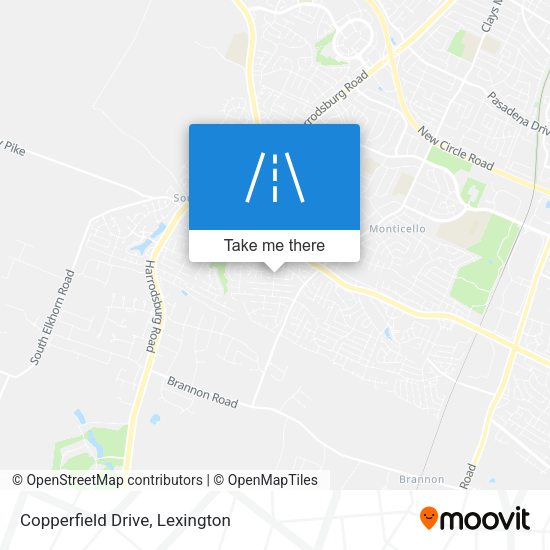 Copperfield Drive map