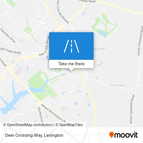 Deer Crossing Way map