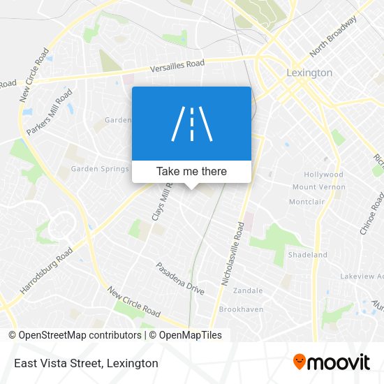 Mapa de East Vista Street