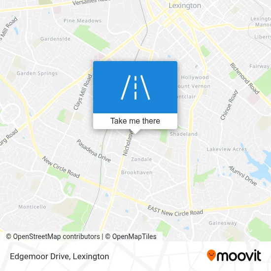 Edgemoor Drive map