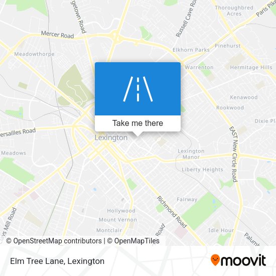 Mapa de Elm Tree Lane