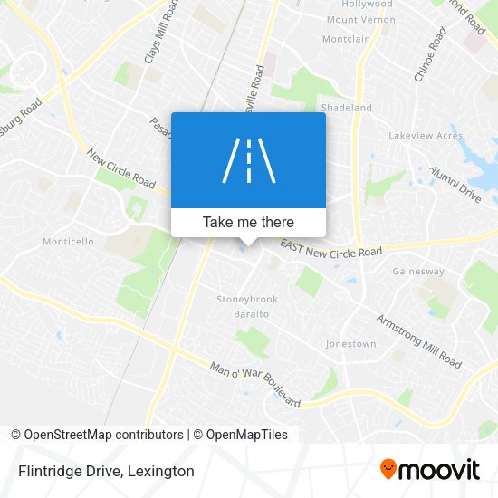 Flintridge Drive map