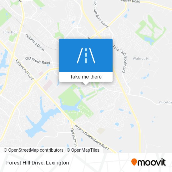 Forest Hill Drive map