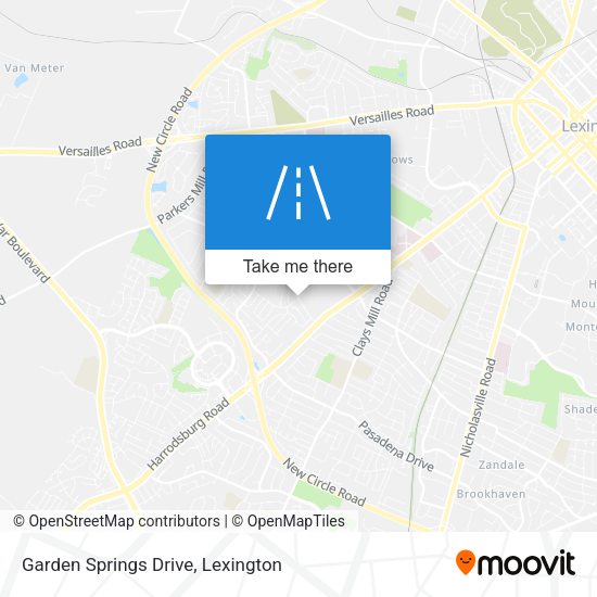 Garden Springs Drive map
