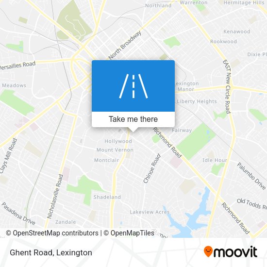 Mapa de Ghent Road
