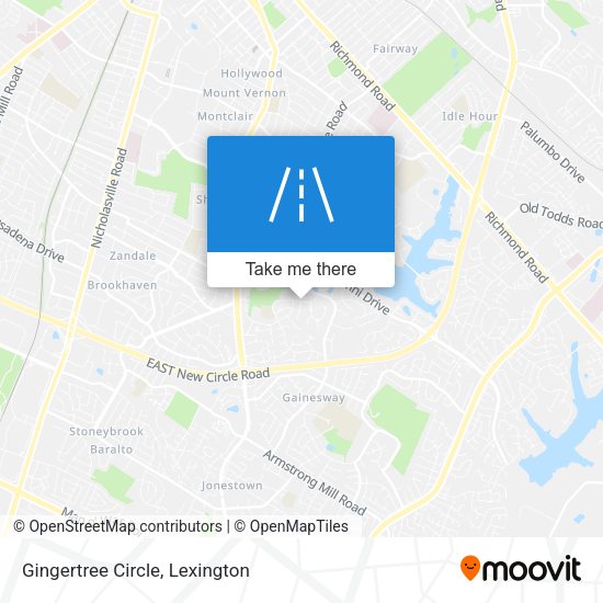 Mapa de Gingertree Circle
