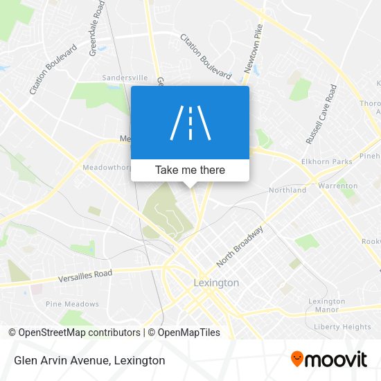 Mapa de Glen Arvin Avenue