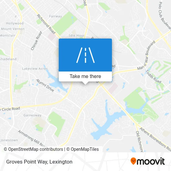 Groves Point Way map