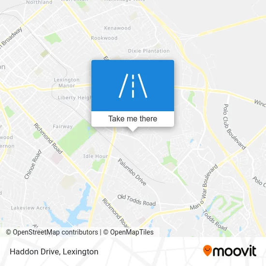 Haddon Drive map