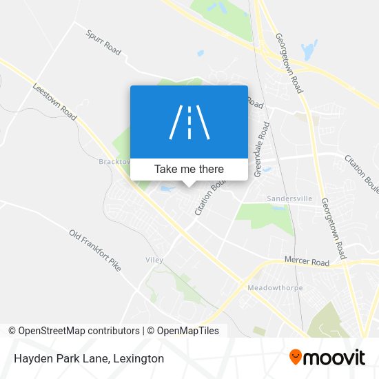 Mapa de Hayden Park Lane