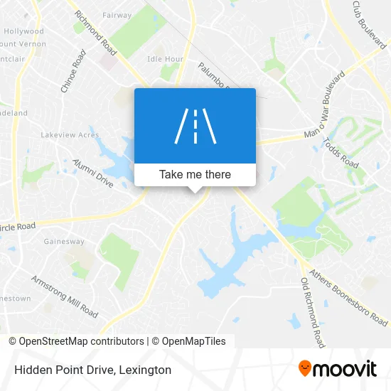 Hidden Point Drive map