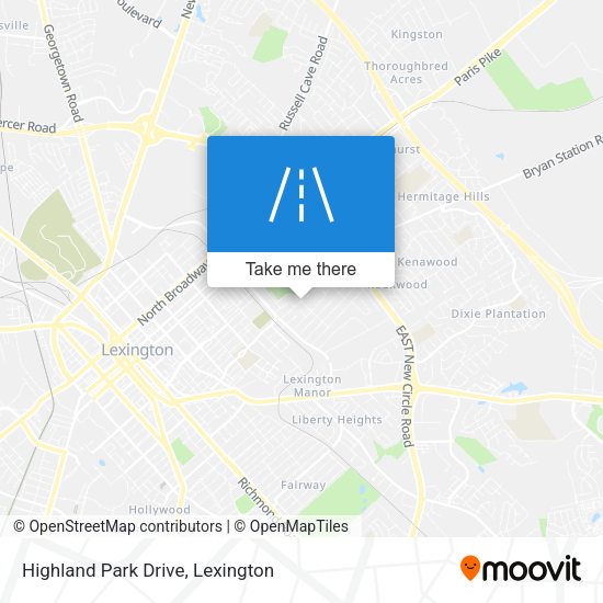 Mapa de Highland Park Drive