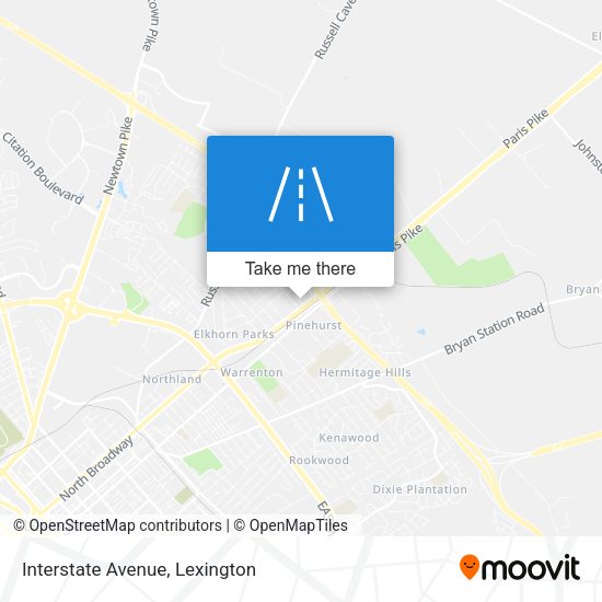 Interstate Avenue map