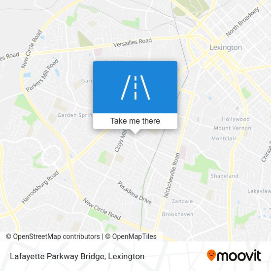 Lafayette Parkway Bridge map