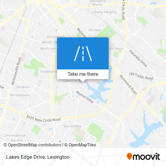 Lakes Edge Drive map