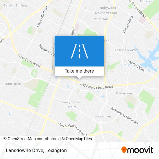 Lansdowne Drive map