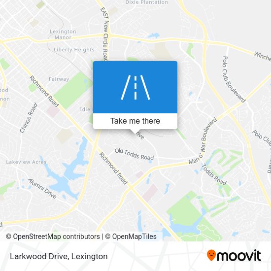 Larkwood Drive map