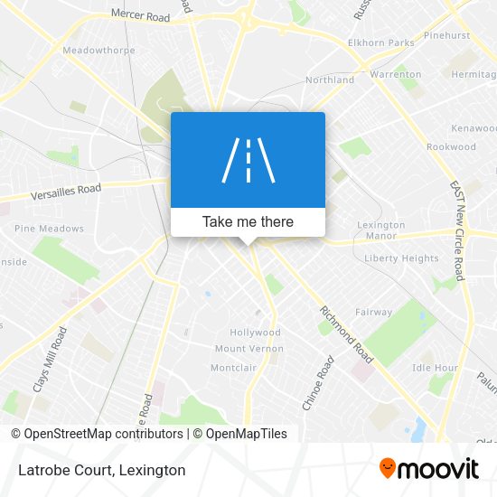 Mapa de Latrobe Court