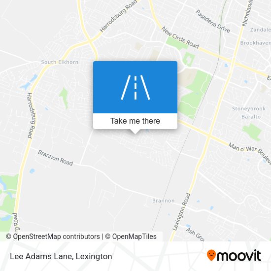 Mapa de Lee Adams Lane