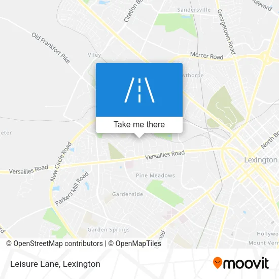 Leisure Lane map