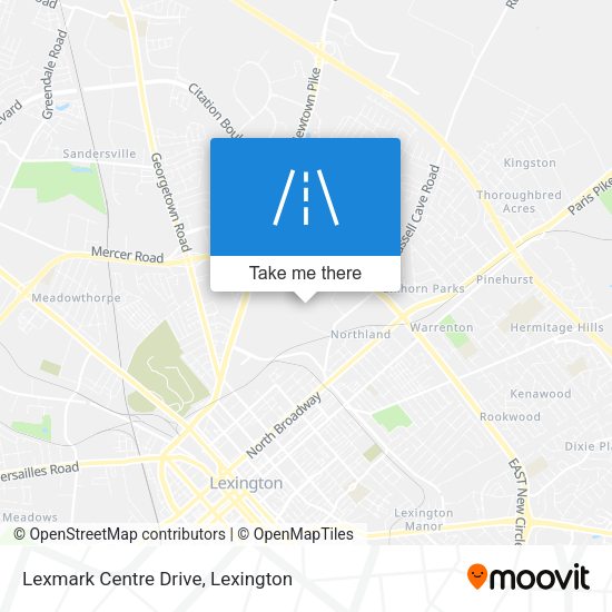 Mapa de Lexmark Centre Drive