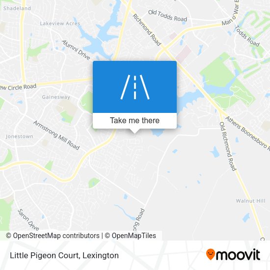 Little Pigeon Court map