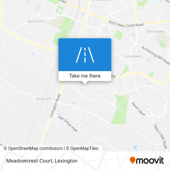 Mapa de Meadowcrest Court