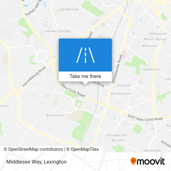 Middlesex Way map