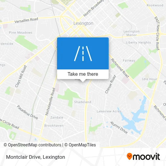 Montclair Drive map