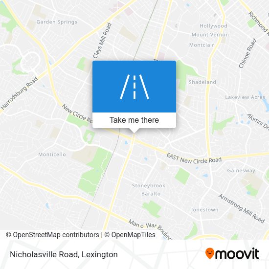 Nicholasville Road map