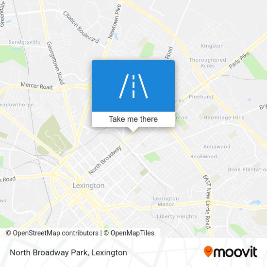 Mapa de North Broadway Park