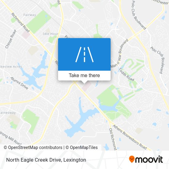 North Eagle Creek Drive map