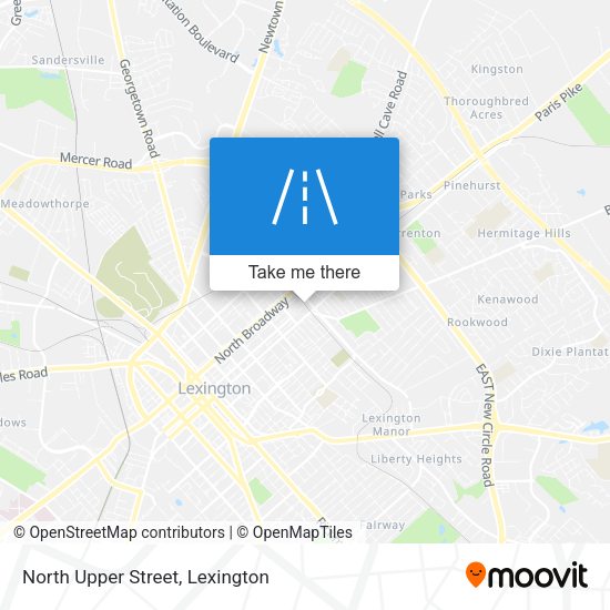 North Upper Street map