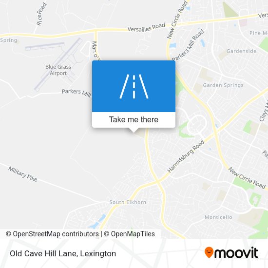 Old Cave Hill Lane map