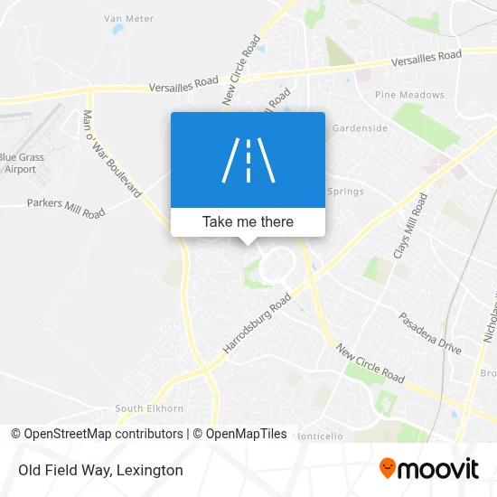 Old Field Way map