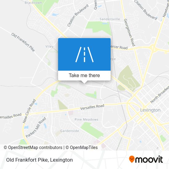 Mapa de Old Frankfort Pike