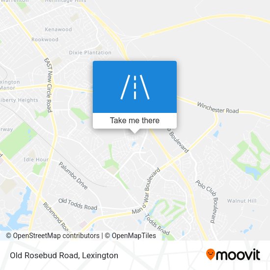 Mapa de Old Rosebud Road