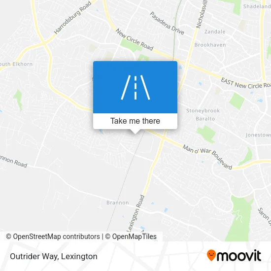 Outrider Way map