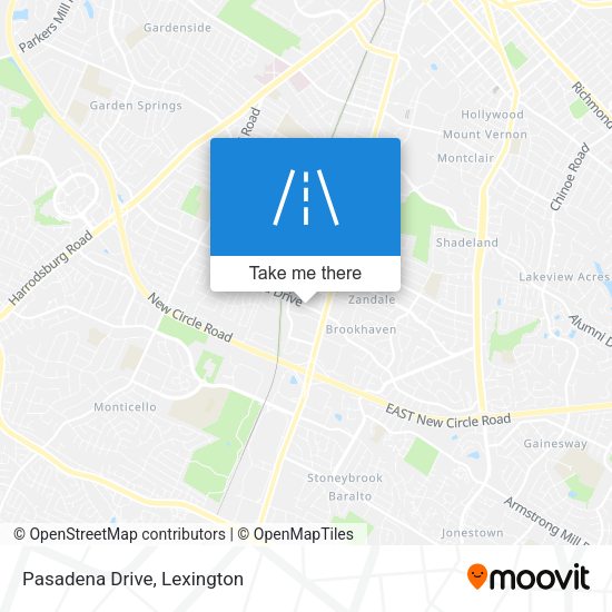 Mapa de Pasadena Drive