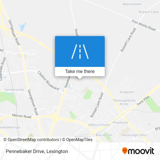 Mapa de Pennebaker Drive