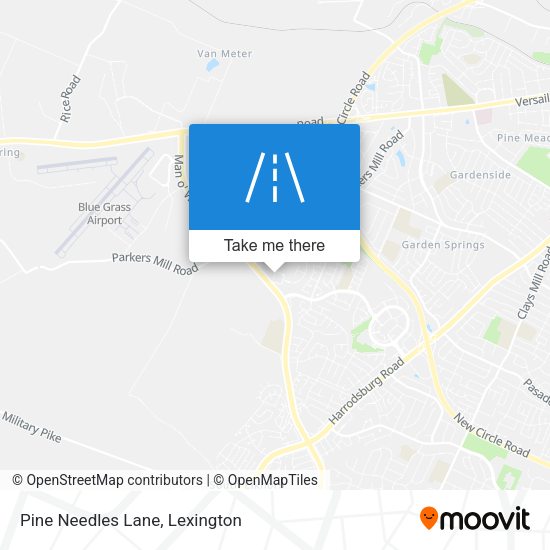 Pine Needles Lane map