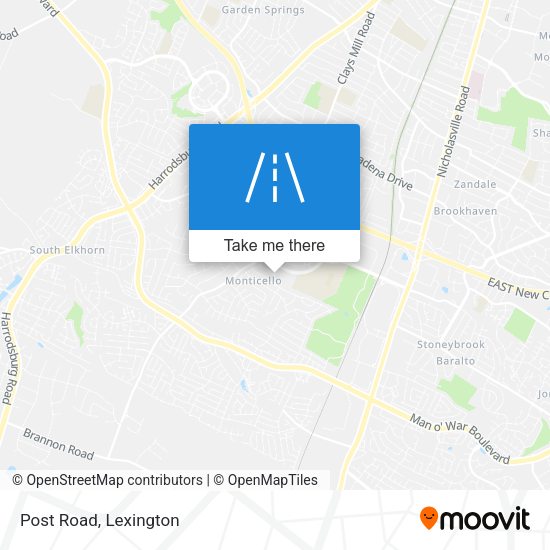 Mapa de Post Road
