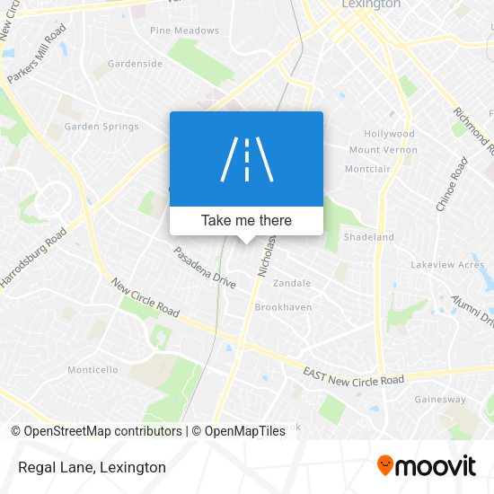 Mapa de Regal Lane